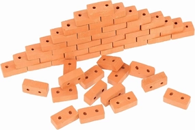 Toyvian 50pcs House Building Brick Model Table Decoration for DIY Projects Creative Playhouse Brick Props for Boys and Girls and Adults