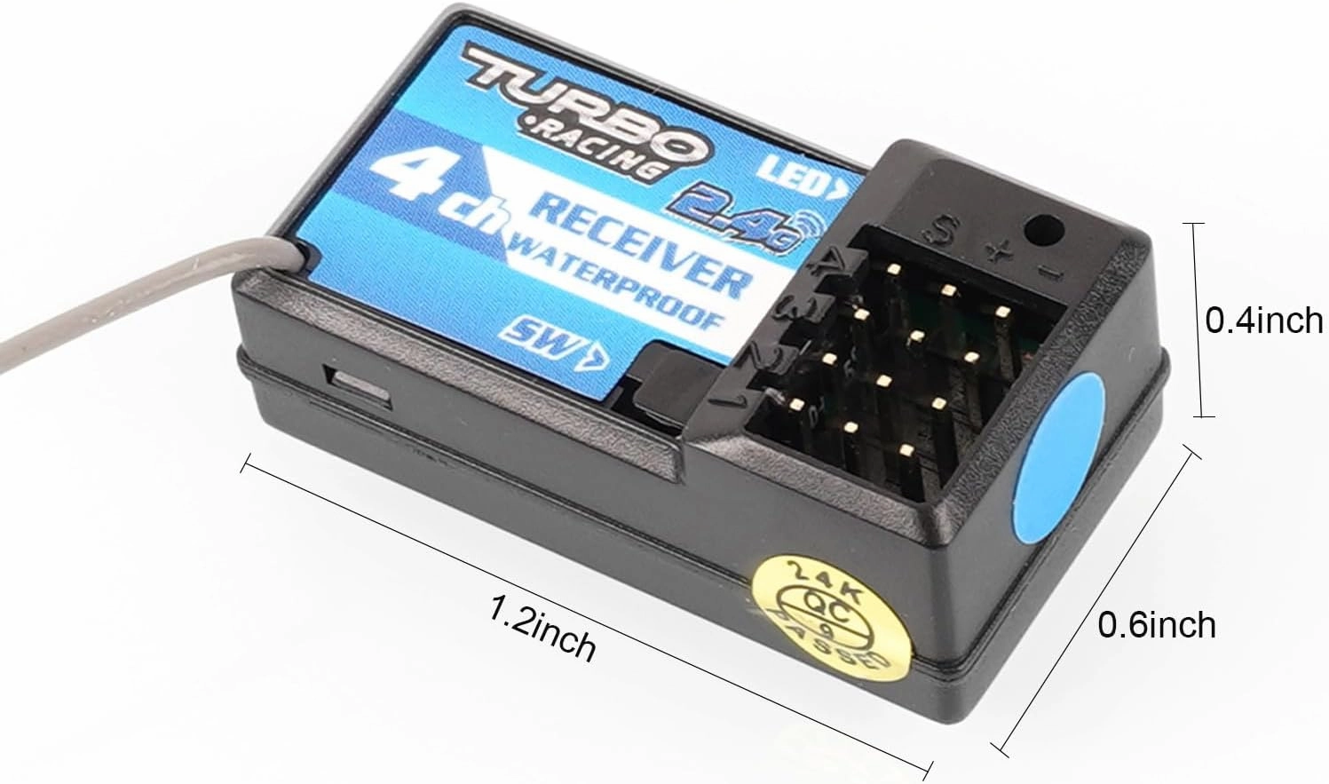 Turbo Racing RX41 Receiver for RC Car Boat Hobby DIY