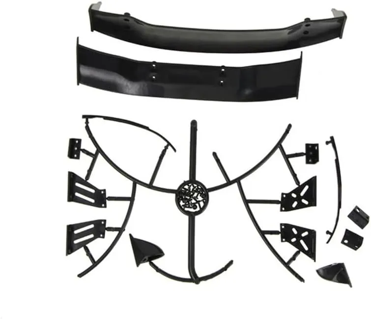 Universal Rear Wing Spoiler Compatible with 1/10 RC Racing Drift Car Body Accessories and Drift Road Parts