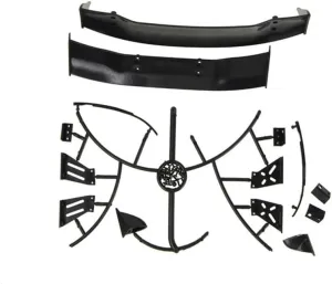 Universal Rear Wing Spoiler Compatible with 1/10 RC Racing Drift Car Body Accessories and Drift Road Parts