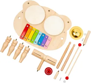 Vaguelly Educational Percussion Drum Set Musical for Enhances Creativity and Listening Skills for Music Exploration and Sensory Learning