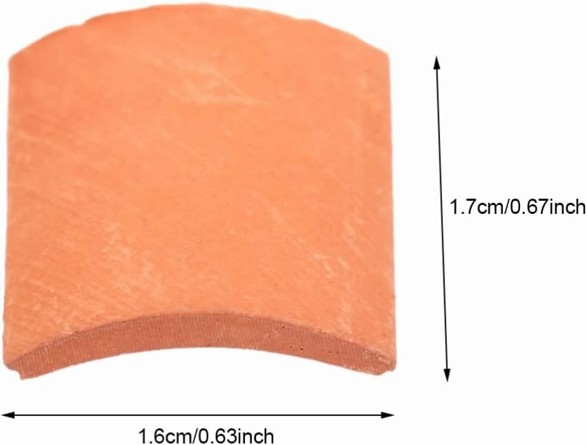 Vaguelly 80 PCS Mini Bricks Roof Tiles, 1:16 Tiny Red Bricks Miniature Model Cement Bricks Set, Stone Dollhouse/Railway/Landscaping Building Set, 17 x 16 x 2mm