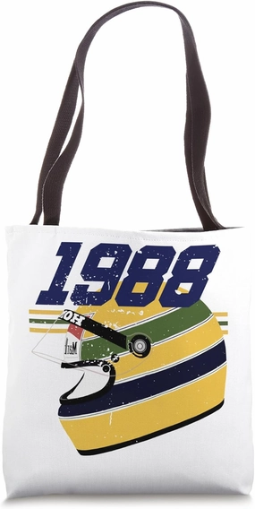 Vintage Helmet World Champion Race Week Motorsport Racing Tote Bag
