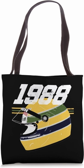 Vintage Helmet World Champion Race Week Motorsport Racing Tote Bag