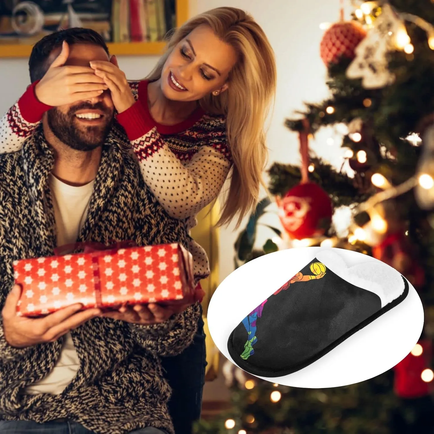 visesunny Slippers for Women Mens Stylish Foral Winter Warm Memory Foam Cotton Home Slippers Soft Plush Fleece Slip on House Slippers for Girls Indoor Outdoor Shoes