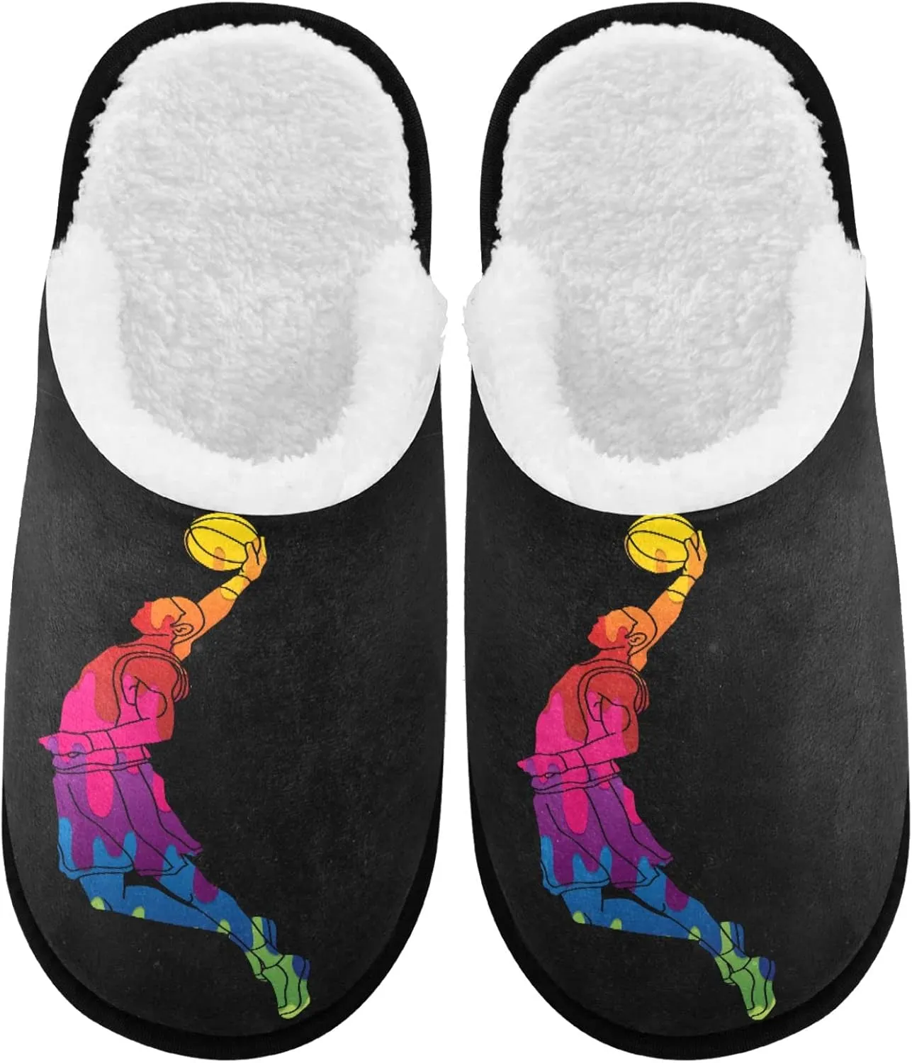 visesunny Slippers for Women Mens Stylish Foral Winter Warm Memory Foam Cotton Home Slippers Soft Plush Fleece Slip on House Slippers for Girls Indoor Outdoor Shoes