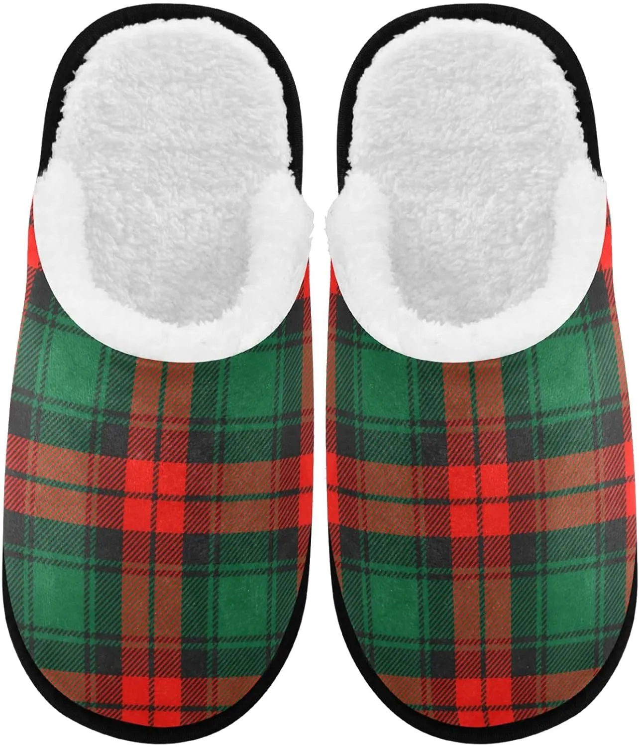 visesunny Slippers for Women Mens Winter Warm Memory Foam Cotton Home Slippers Soft Plush Fleece Slip on House Slippers for Girls Indoor Outdoor Shoes