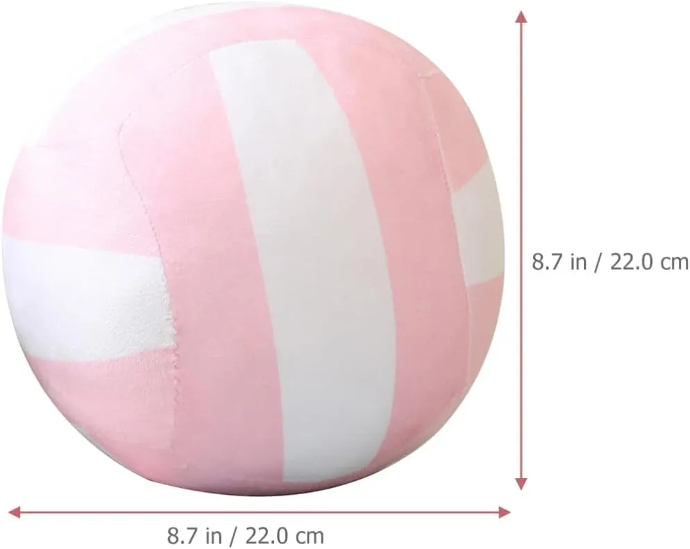 Volleyball Plush Toy Stuff Animal Soft Volleyball Blue Pillows Sports Plush Volleyball Accessories Pink Pillows Pillow for Kids Mini Pp Cotton Child Balloon Ball Hairy