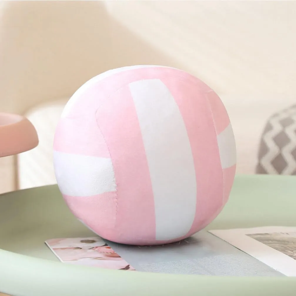 Volleyball Plush Toy Stuff Animal Soft Volleyball Blue Pillows Sports Plush Volleyball Accessories Pink Pillows Pillow for Kids Mini Pp Cotton Child Balloon Ball Hairy