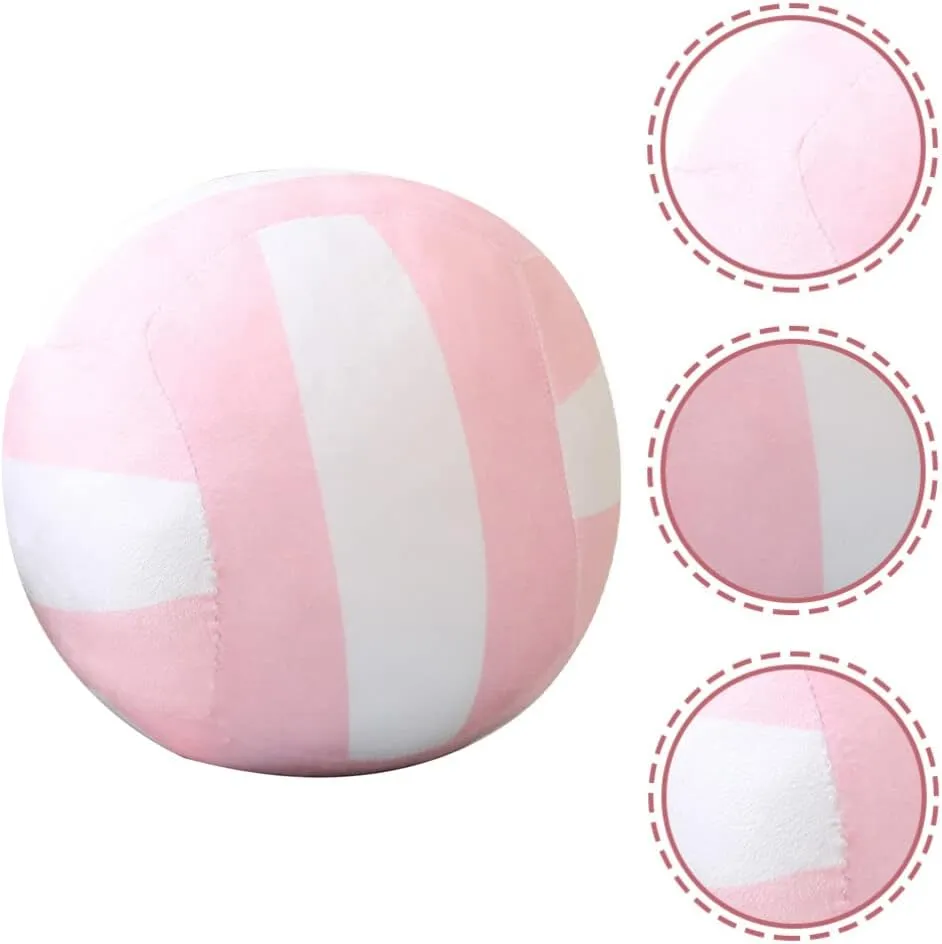 Volleyball Plush Toy Stuff Animal Soft Volleyball Blue Pillows Sports Plush Volleyball Accessories Pink Pillows Pillow for Kids Mini Pp Cotton Child Balloon Ball Hairy