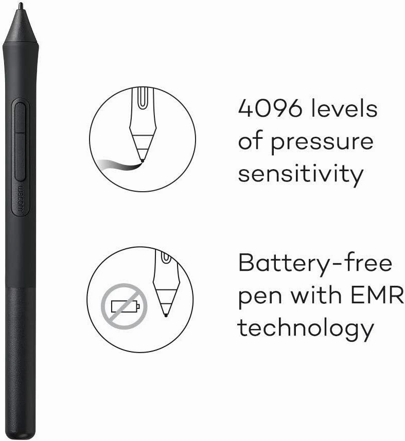 Wacom Intuos Creative Pen Tablet - Small, Black (Renewed)