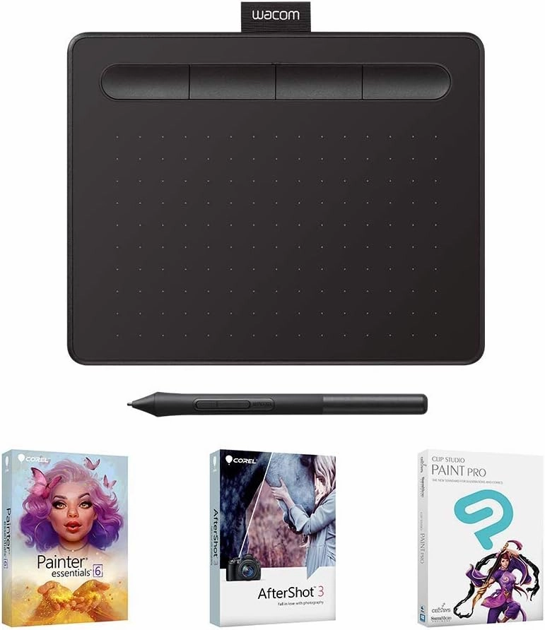 Wacom Intuos Creative Pen Tablet - Small, Black (Renewed)