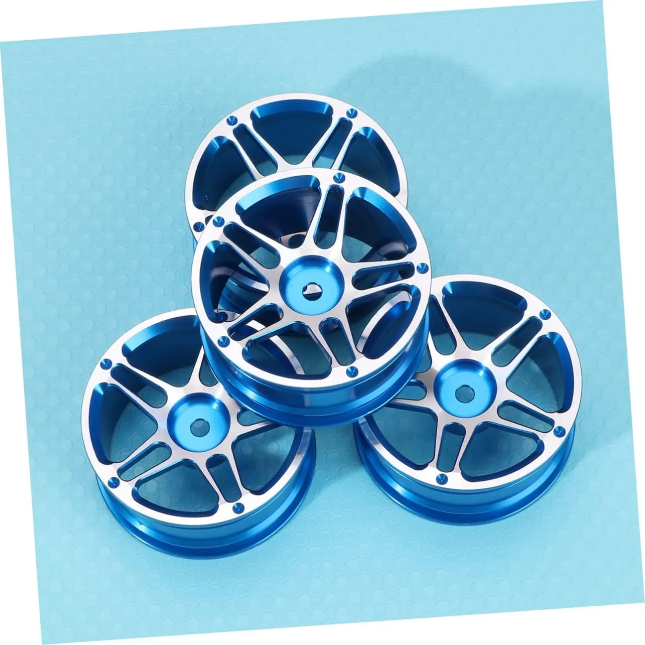 Wakauto 3sets 1/10 Racing Car Accessories Metal Hub Wheel Rim Parts for Adults Drift Car Mini 4pcs*3