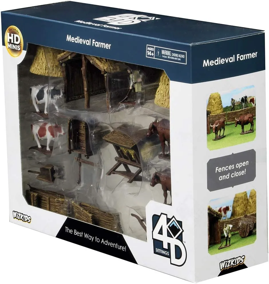 WarLock Tiles: Accessory – 4D Settings Medieval Farmer