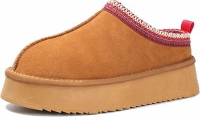 Women's Slippers Platform Mini Boots Short Ankle Boot Fur Fleece Lined House slippers Anti-Slip Boot For Outdoor