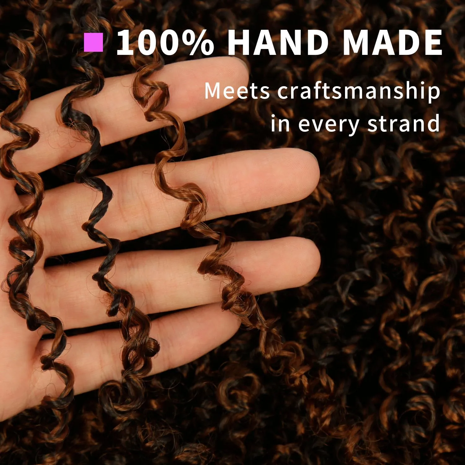 Yanky Twist Crochet Hair 9 Pack(270 Strands Total) Pre loop Pre Twisted Dark Brown Braids Crochet Hair,Synthetic Spring Short Passion Twist Crochet Braiding Hair Extensions For Women(1BH30, 8 Inch)