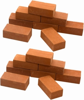 Yardwe 50pcs Miniature Bricks for DIY Model Building Realistic Brick Models for School Projects Architecture Displays and Miniature Scenes