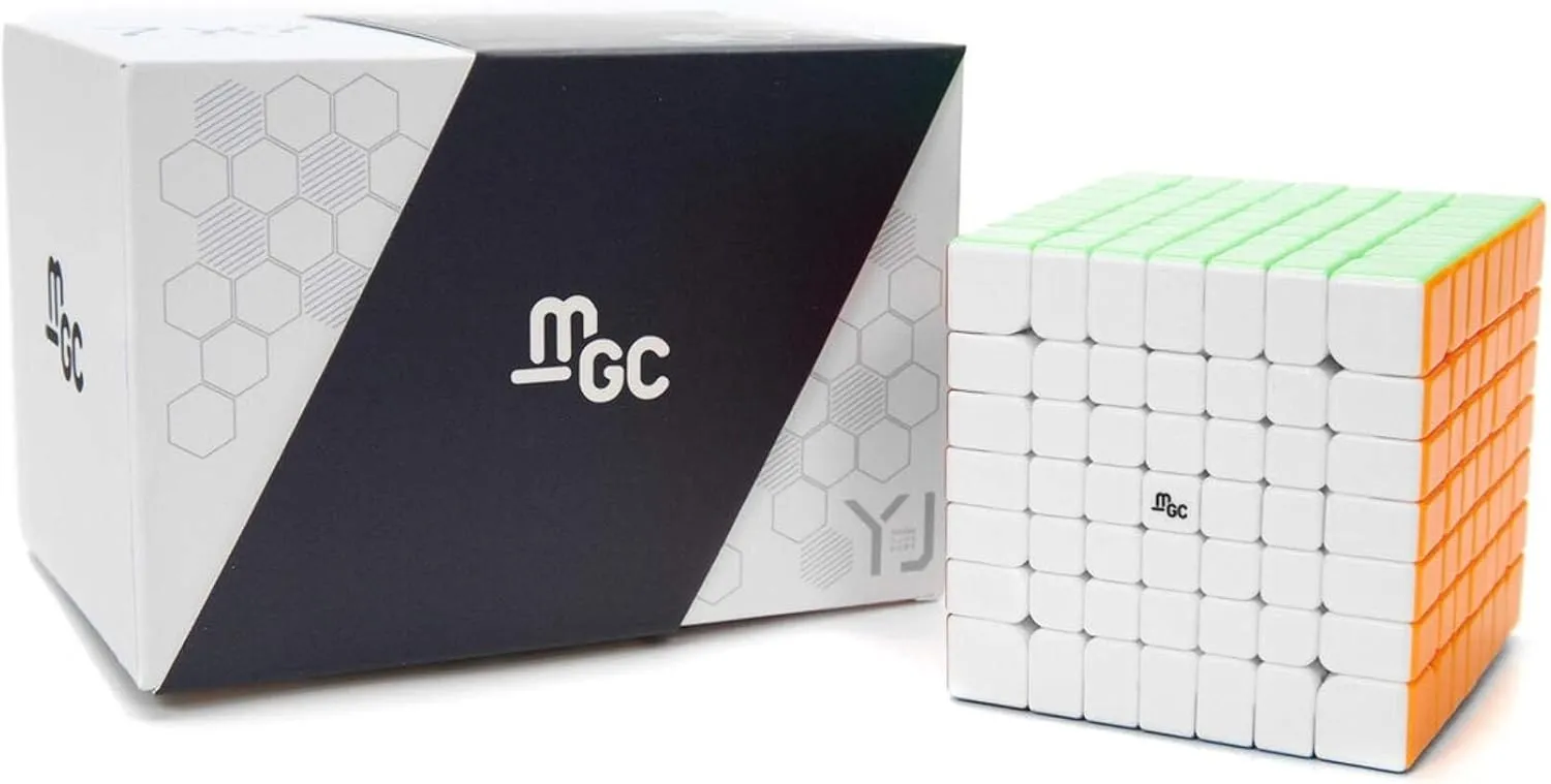 YJ MGC 7x7 Magnetic Speed Cube (Official USA Vendor) Black